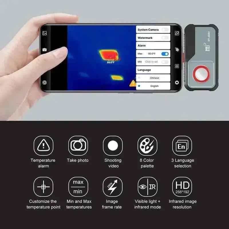 Infrared Thermal Imager for Mobile and PCB Inspection