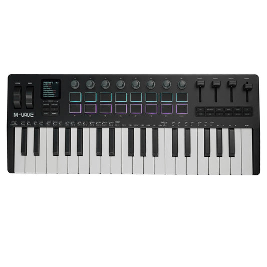 Professional 37 Key MIDI Keyboard with RGB Pads