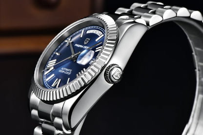 Classic Automatic Mens Watch Sapphire Glass Blue