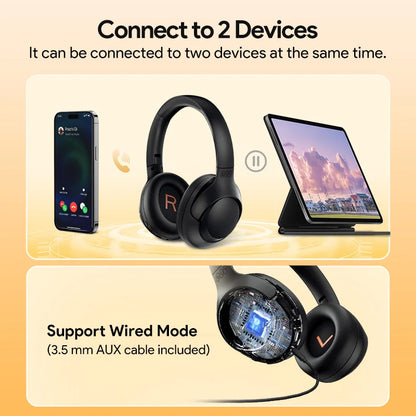Wireless Over-Ear Headphones with ANC and 60H Battery
