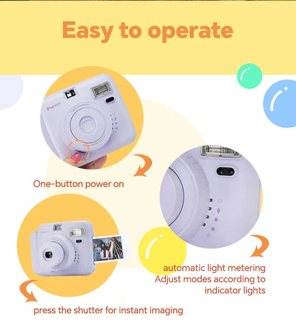 Pink Instant Camera for Instax Mini Film