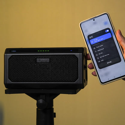 Portable 10W Black Guitar Amp with Rechargeable Battery