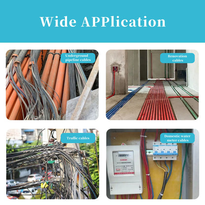 Portable Wire & Cable Tracker with Metal Pipe Locator
