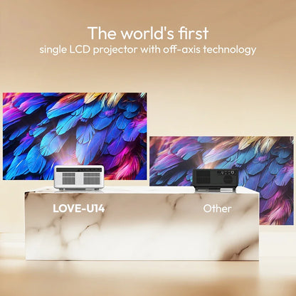 Smart 4K 1080P Projector 1250 ANSI WiFi 6 Auto Focus