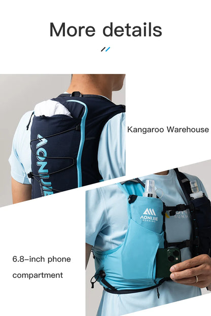 Outdoor Running Vest Backpack with 1.5L Bladder XL