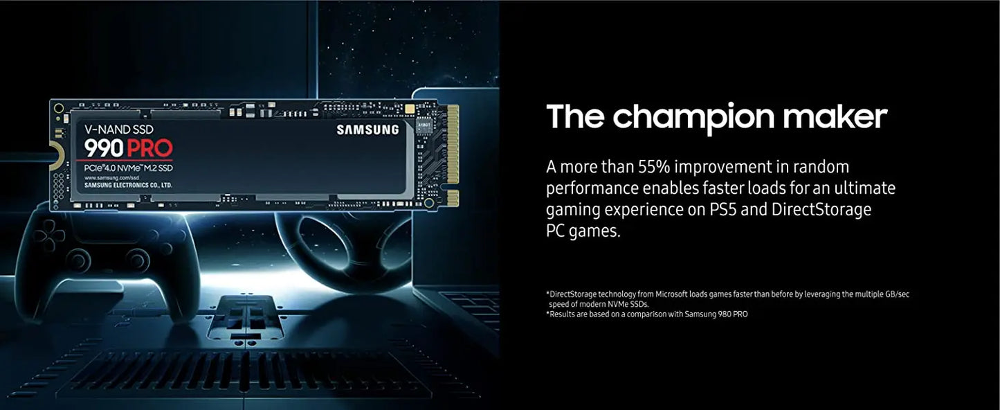 Samsung 990 Pro 2TB PCIe Gen4 NVMe M.2 2280 Internal Solid State Drive