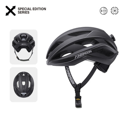 Breathable Cycling Helmet 3D Printed M Size Black