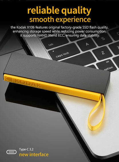 Portable 1TB External SSD USB 3.2 Type-C Mini Drive