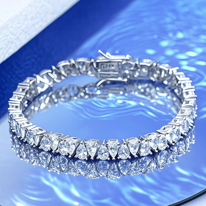 Sparkling Lab Diamond Tennis Bracelet 18cm