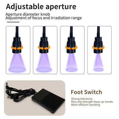 Portable White UV Lamp Gel Curing Beauty Salon