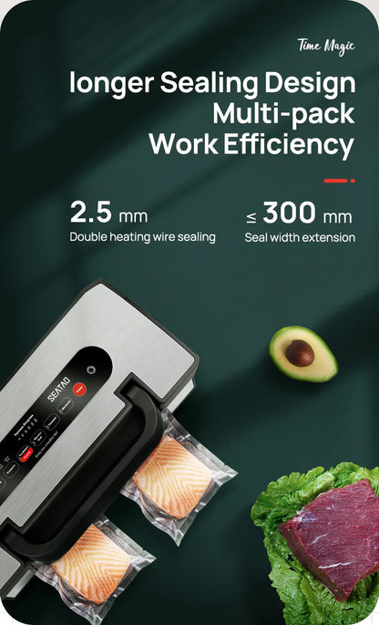 Automatic Vacuum Sealer Machine with Built-in Cutter & Storage