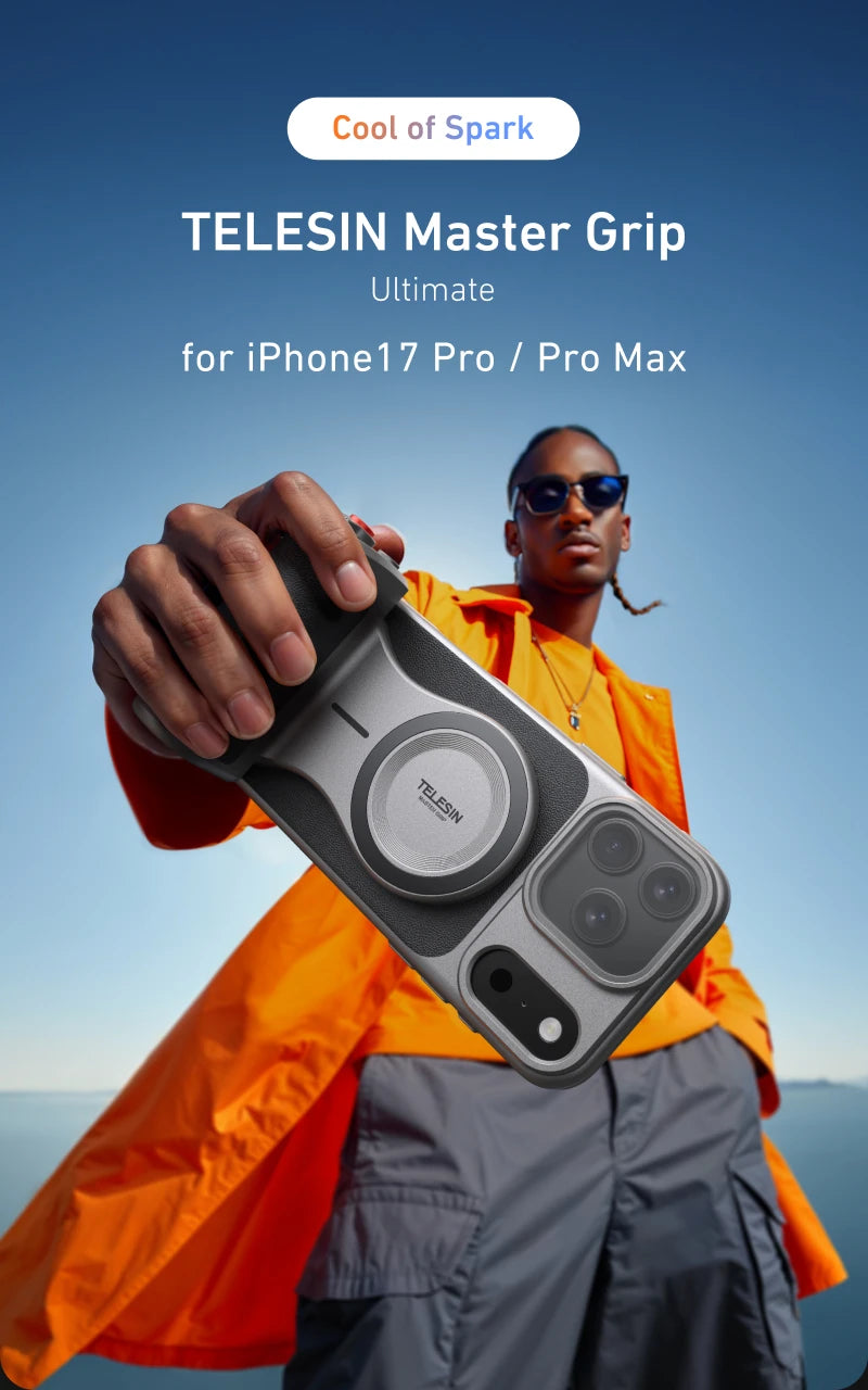 Magnetic Phone Case With Grip For iPhone 17 Pro Max