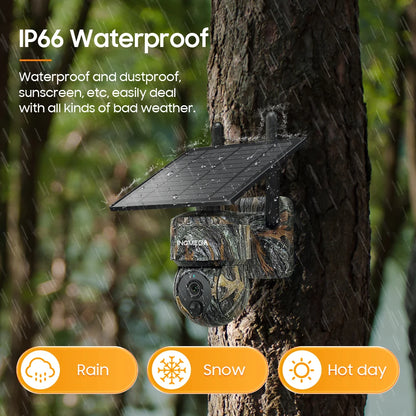 5MP Solar Security Camera WiFi Outdoor PIR Night Vision