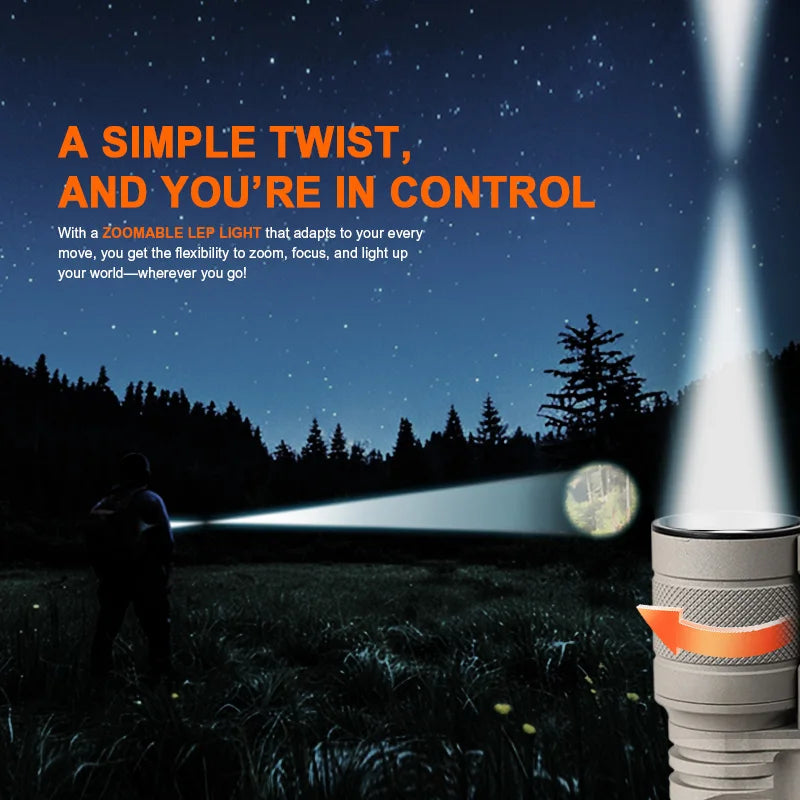 High Power Long Range LED Spotlight Flashlight