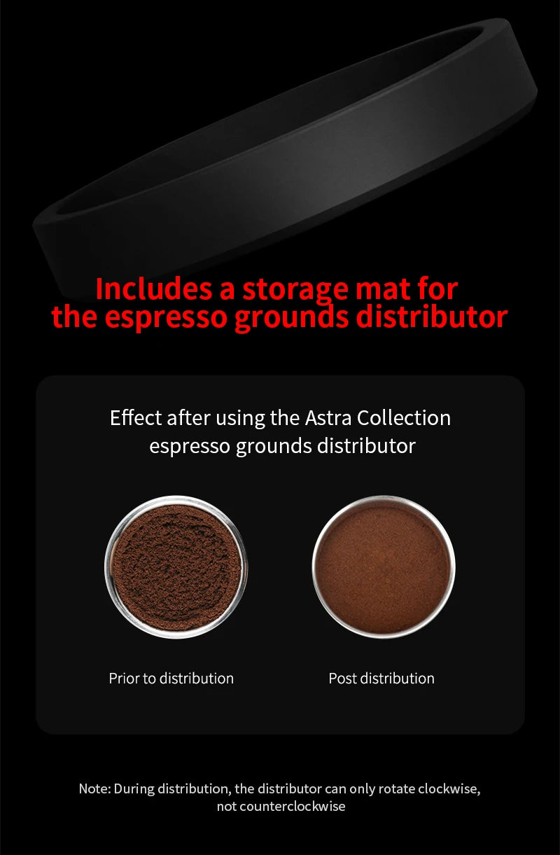 51mm Espresso Coffee Distributor Gravity Depth Leveler