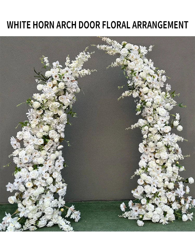 Brown Trumpet Arch with Stand for Event Decor