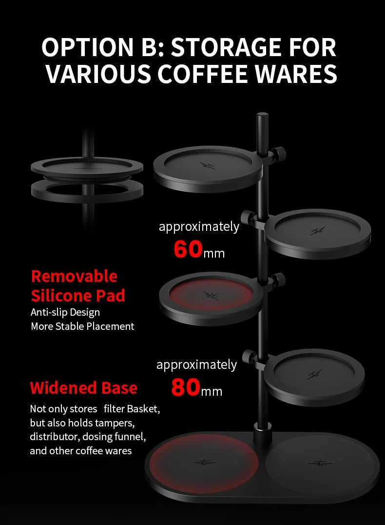 Coffee Bar Tool Magnetic Storage Shelf Espresso Organizer