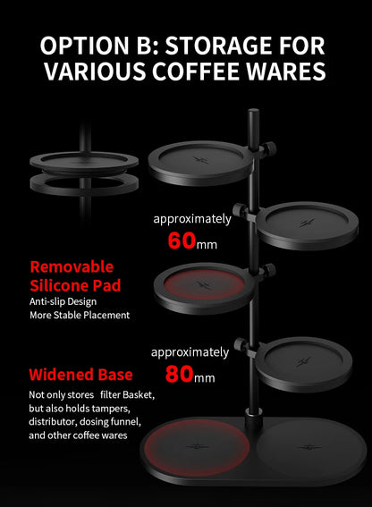Coffee Bar Tool Magnetic Storage Shelf Espresso Organizer