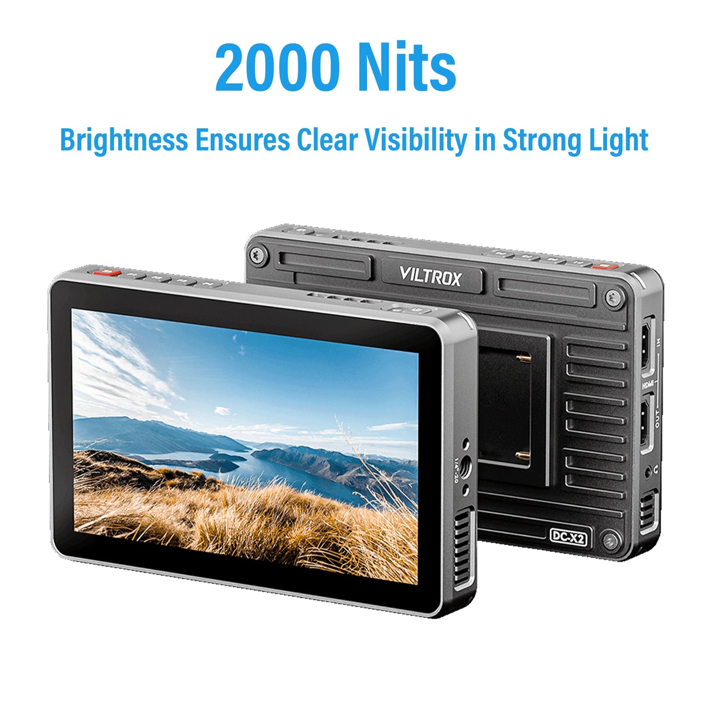 6 Inch FHD Camera Monitor 2000 Nits Touchscreen 4K HDMI SDI