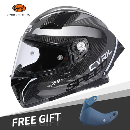 Full Face Carbon Fiber Kevlar Motorcycle Helmet
