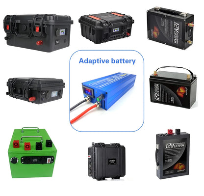12V 60A LiFePO4 Fast Battery Charger Adjustable