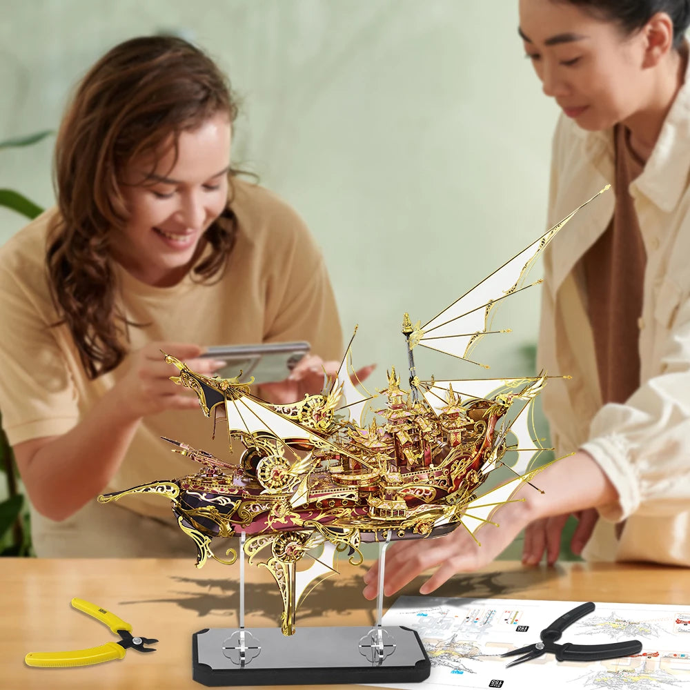 Creative 3D Metal Ship Puzzle Kit 701PCS Gift