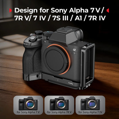 L-Shaped Camera Mount Plate with AirTag Slot Arca-Swiss