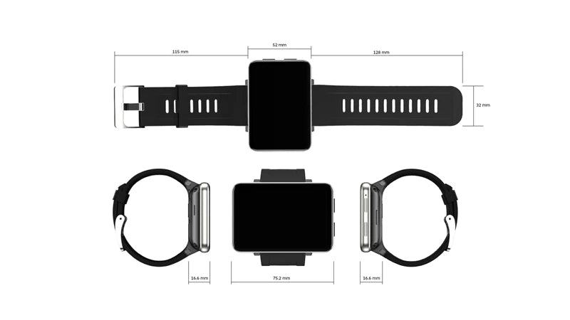 4G Android Smart Watch 2.86" Display 2700mAh Battery