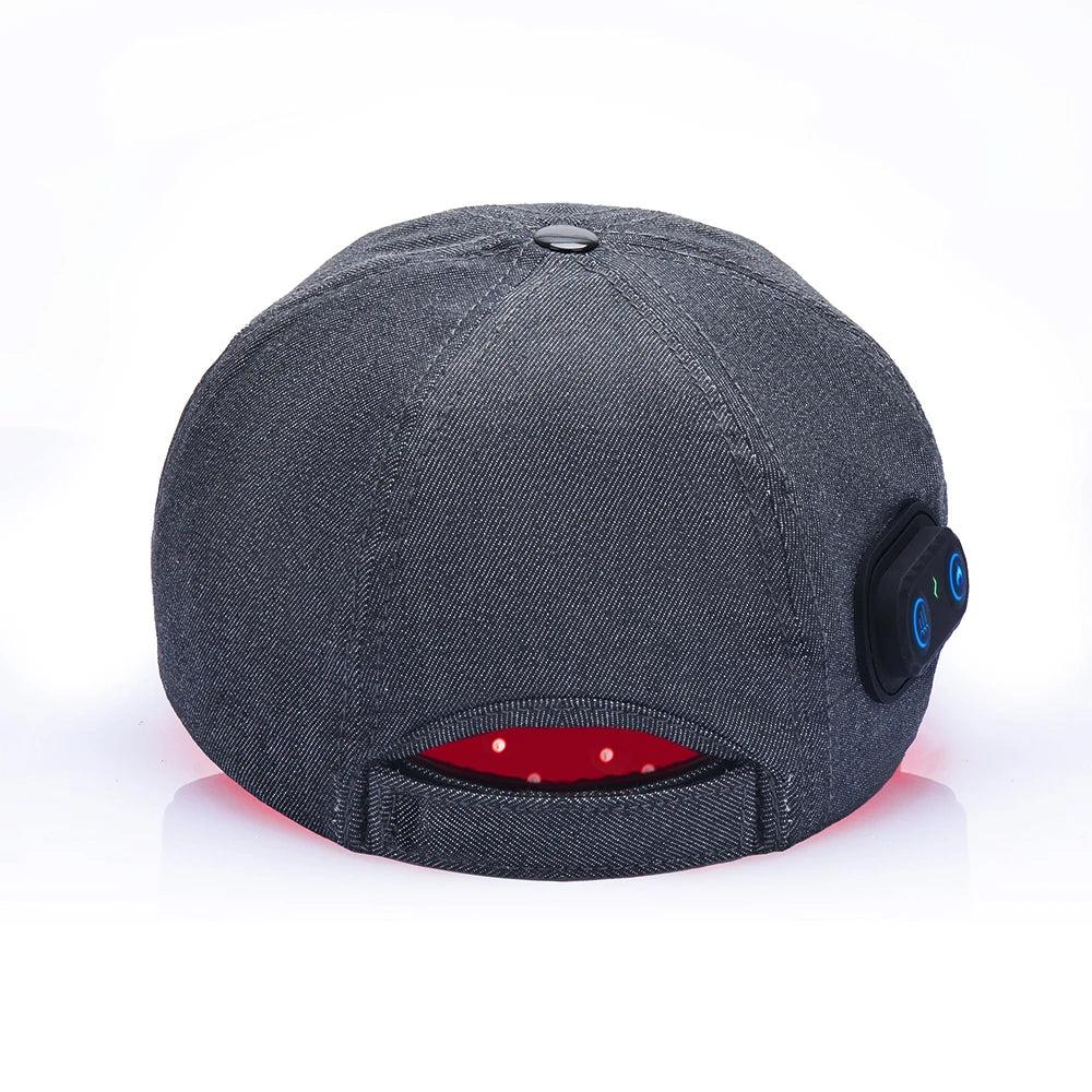 Full Coverage Red Light Therapy Cap in Grey AU Plug