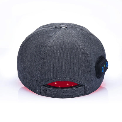 Full Coverage Red Light Therapy Cap in Grey AU Plug