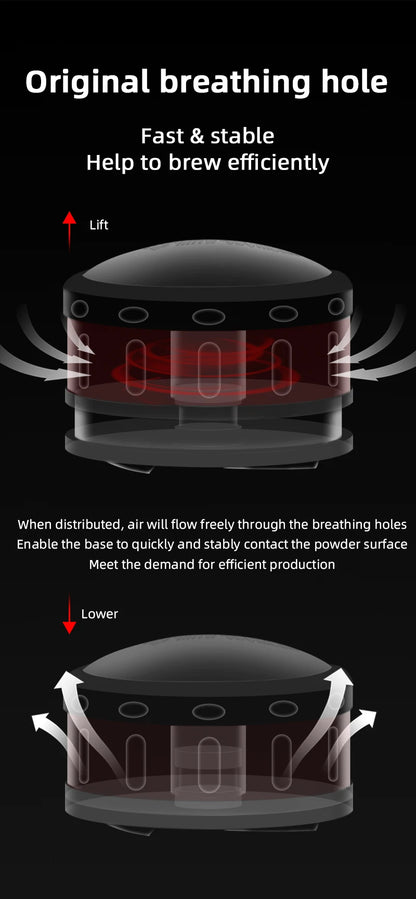 Gravity Espresso Distributor 53.35mm with Cyclone Base