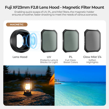 Magnetic Lens Hood Filter Kit for Fujifilm XF 23mm