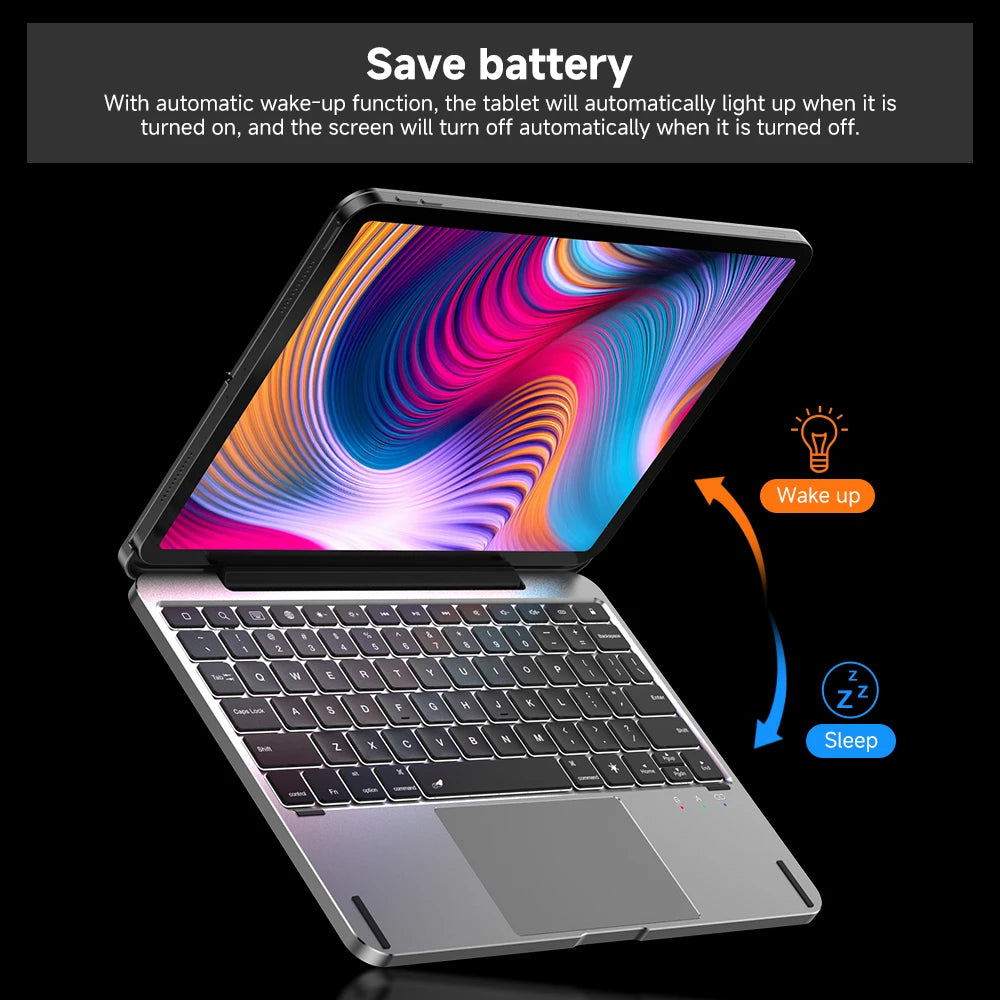 Detachable Bluetooth Keyboard for iPad Pro 11 Grey