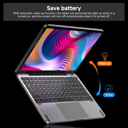 Wireless Magnetic Keyboard Case for iPad Air 6 Grey