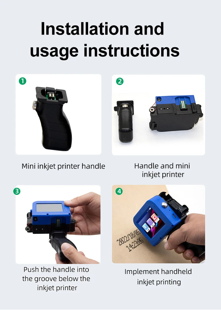 Mini Thermal Printer, 1 Ink Cartridge Included