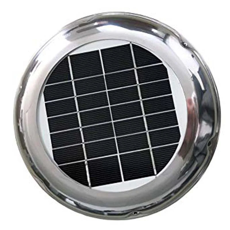 Stainless Steel Solar Ventilation Fan 2.5W Outdoor Use