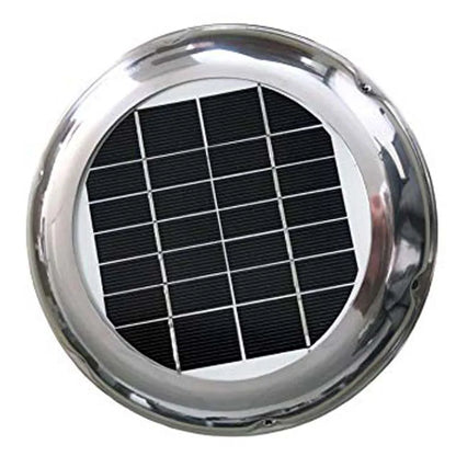 Stainless Steel Solar Ventilation Fan 2.5W Outdoor Use