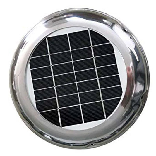 Stainless Steel Solar Ventilation Fan 2.5W Outdoor Use