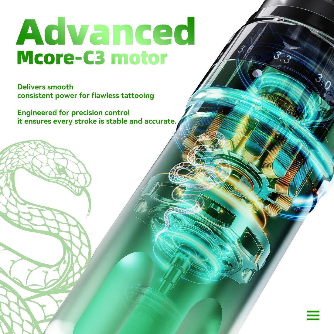 Wireless Tattoo Pen Snake Year Edition with Battery