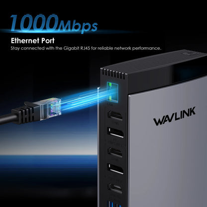 Dual 4K USB-C Display Link Docking Station