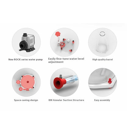 Quiet Large-Tank Protein Skimmer for Marine Aquariums up to 800L