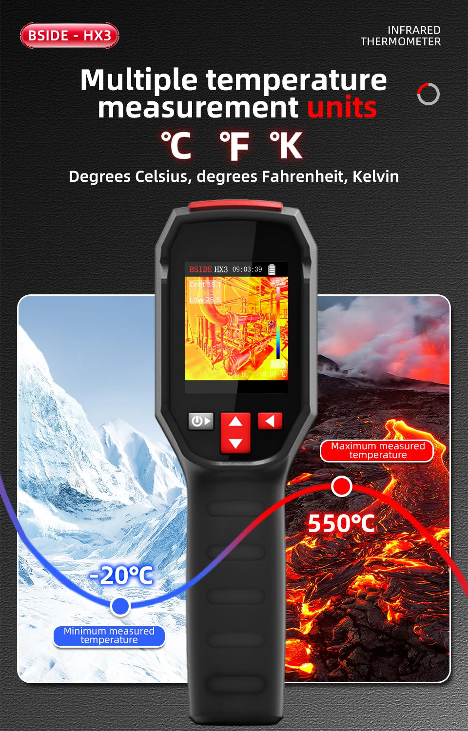 HX3 Infrared Thermal Camera HD Imaging for Circuit Repair