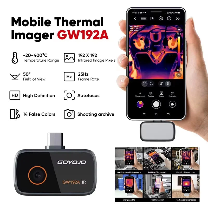 Portable Android Thermal Camera for Inspection and Repair