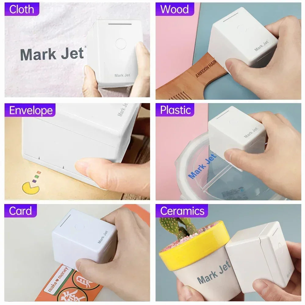 Handheld Inkjet Printer Quick Dry Ink for Portable Use