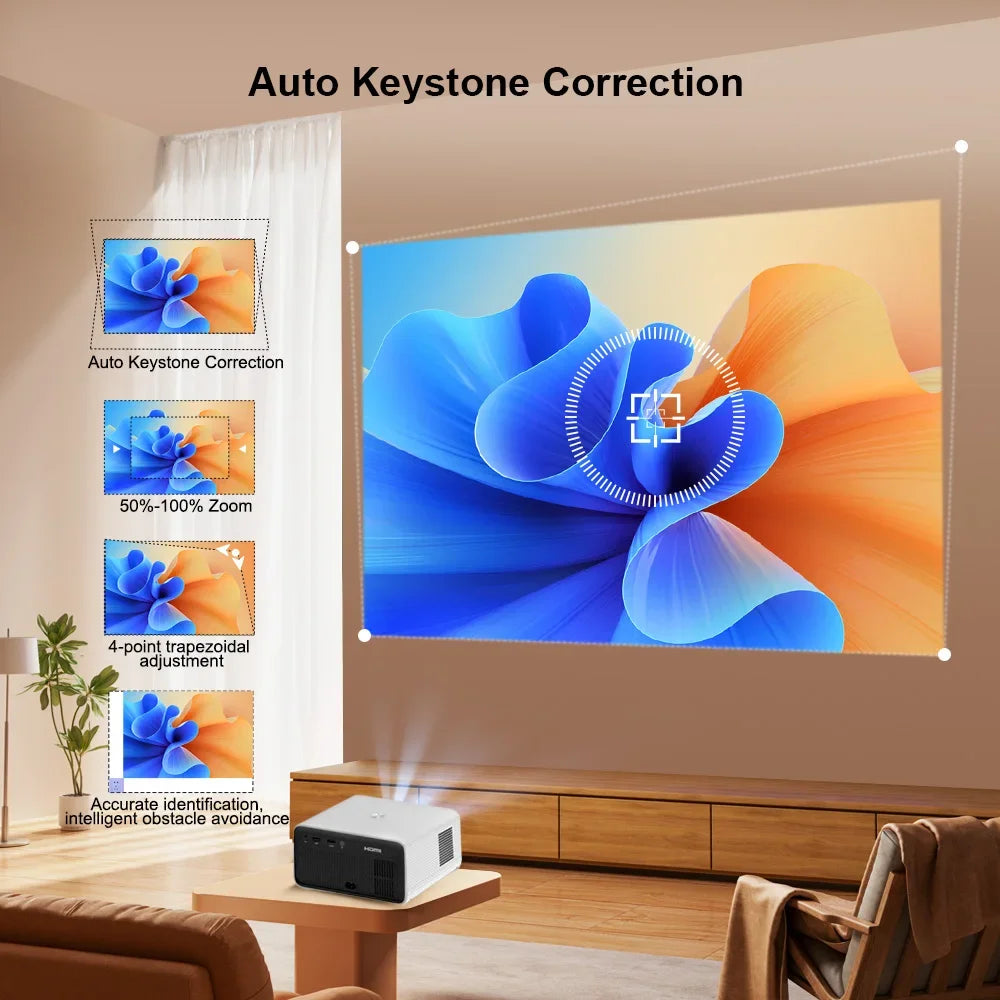 Portable Full HD Smart WiFi Home Theatre Projector