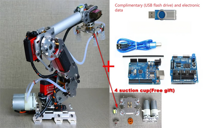 7-DOF Robotic Arm Kit with Arduino Controller