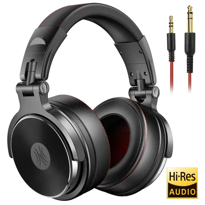 Over-Ear Studio Headphones with Microphone for PC and Phone