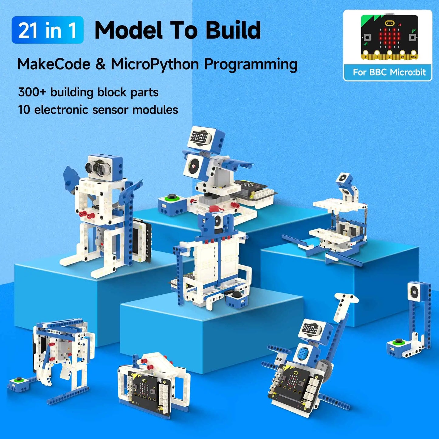 21-in-1 Robotics Kit DIY Electronic Sensor STEM Toy