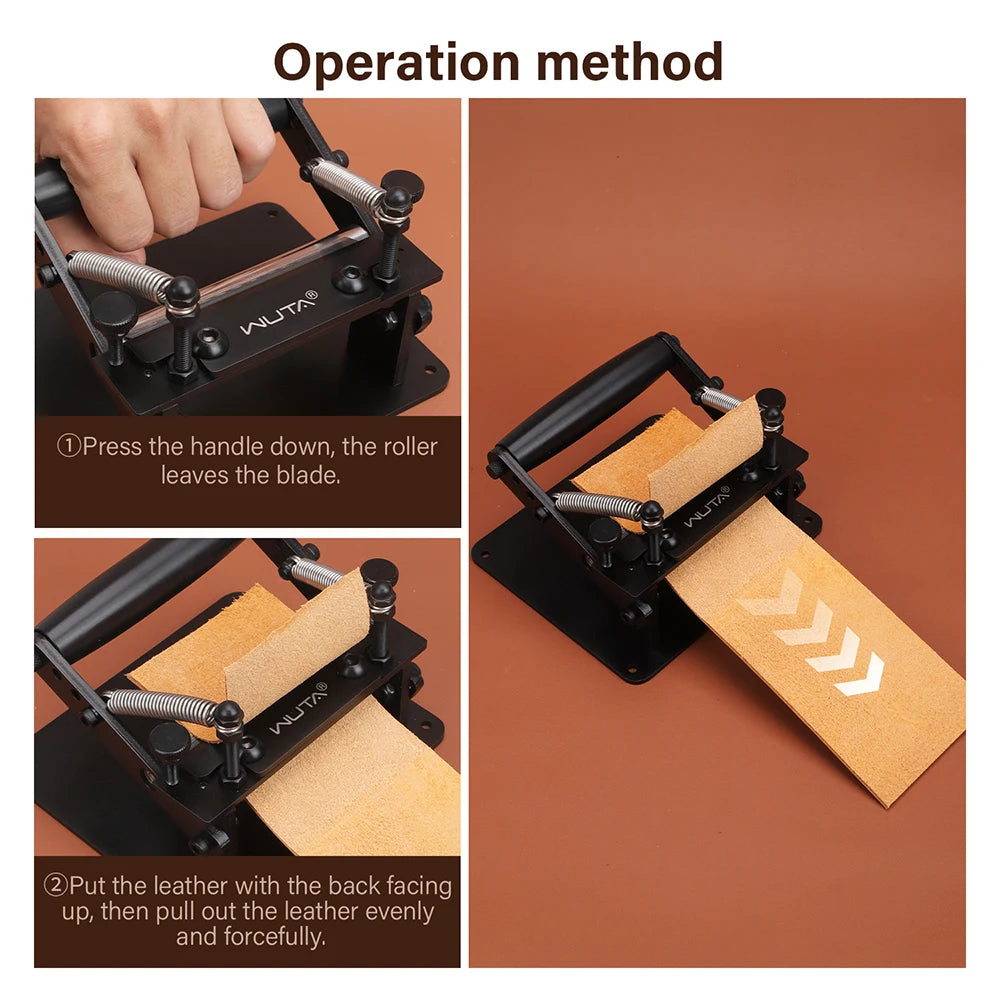 Heavy Duty Manual Leather Skiving Machine Belt Splitter Large
