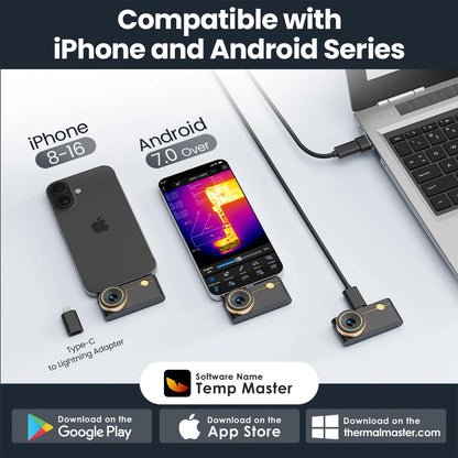 iPhone & Android P3 Thermal Camera with Macro Lens